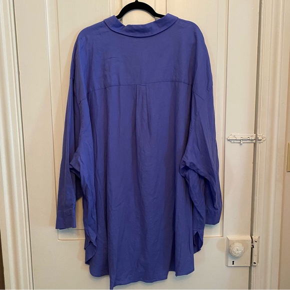 ✨future collective x target blue/purple long sleeve button down shirt✨ - Picture 5 of 8